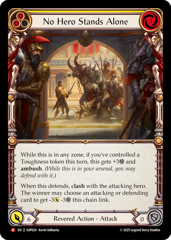 No Hero Stands Alone — Super Slam — Flesh and Blood