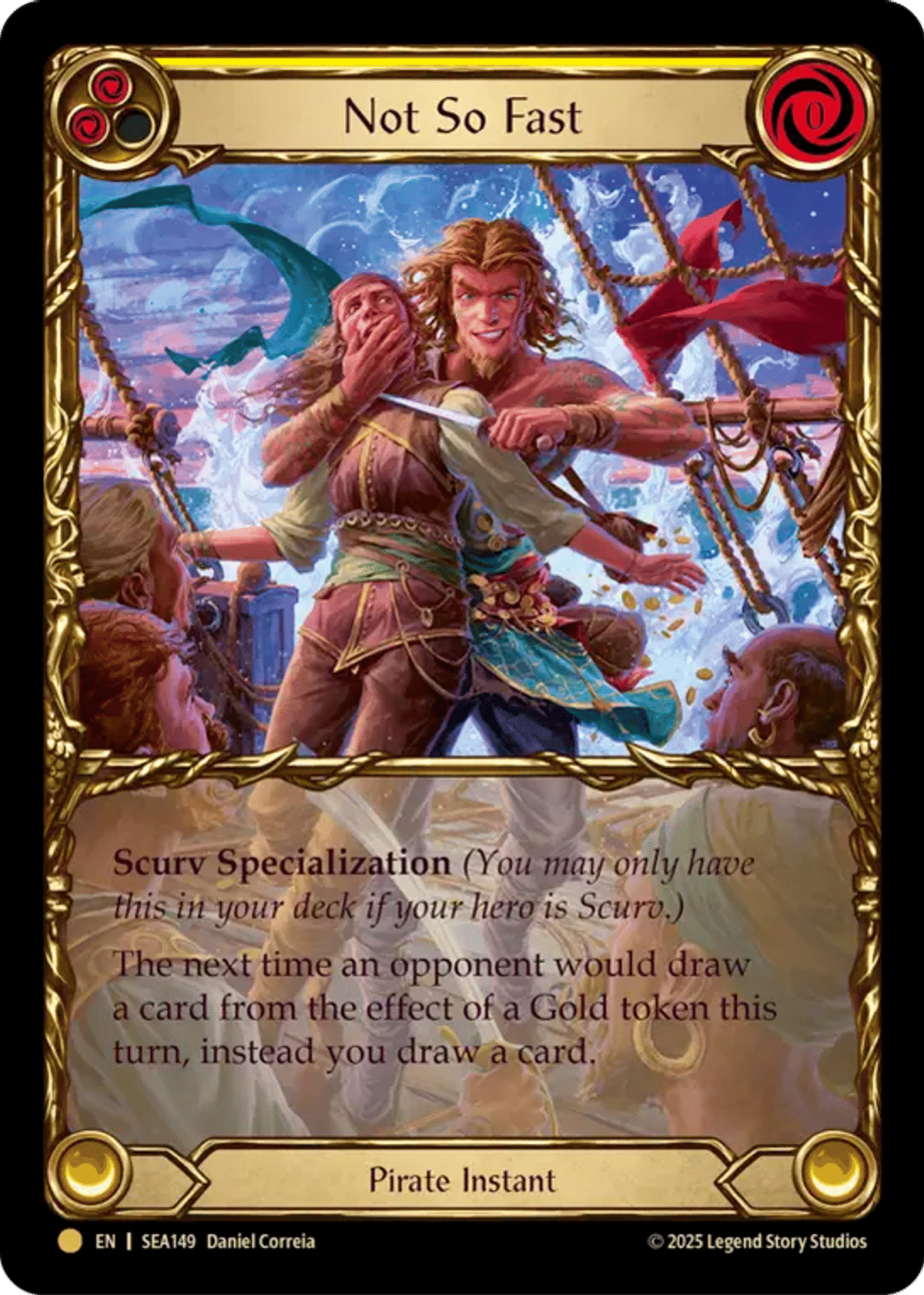 Not So Fast (Yellow) from High Seas - Treasure Pack - Flesh and Blood