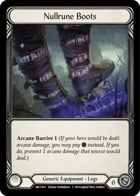 Nullrune Boots — Arcane Rising — Flesh and Blood