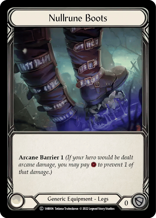 Nullrune Boots — Bravo - Blitz Deck — Flesh and Blood