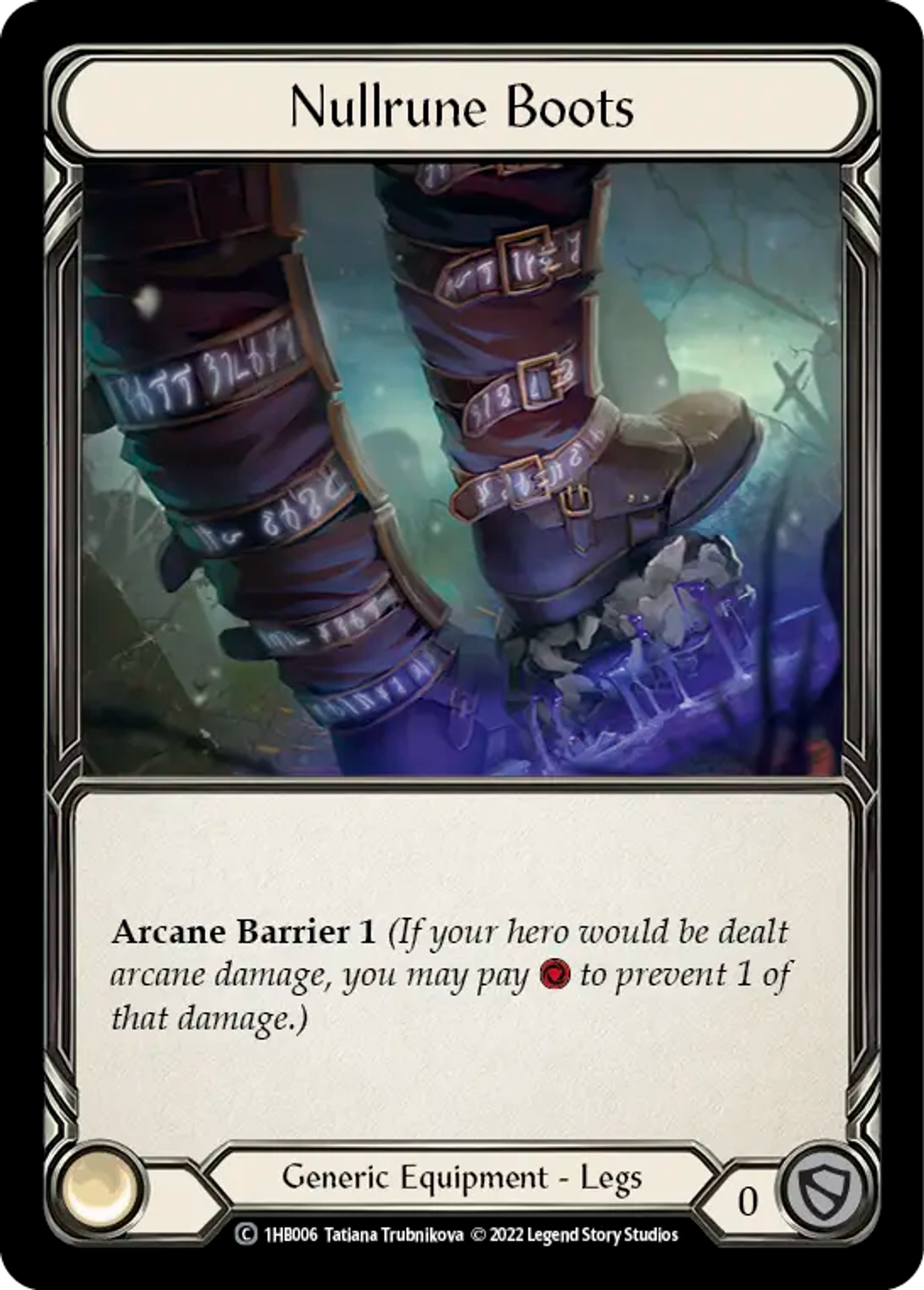 Nullrune Boots — Bravo - Blitz Deck — Flesh and Blood