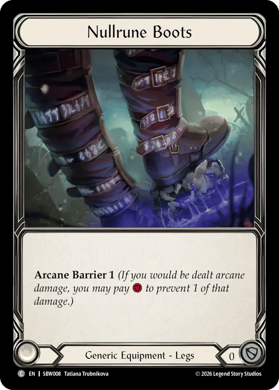 Nullrune Boots — Silver Age - Viserai, Between Worlds — Flesh and Blood