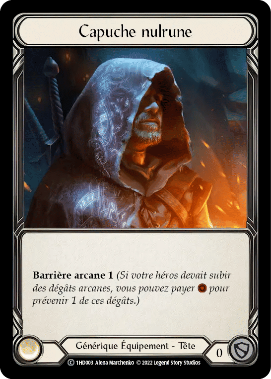 Capuche nulrune — Dash - Blitz Deck — Flesh and Blood