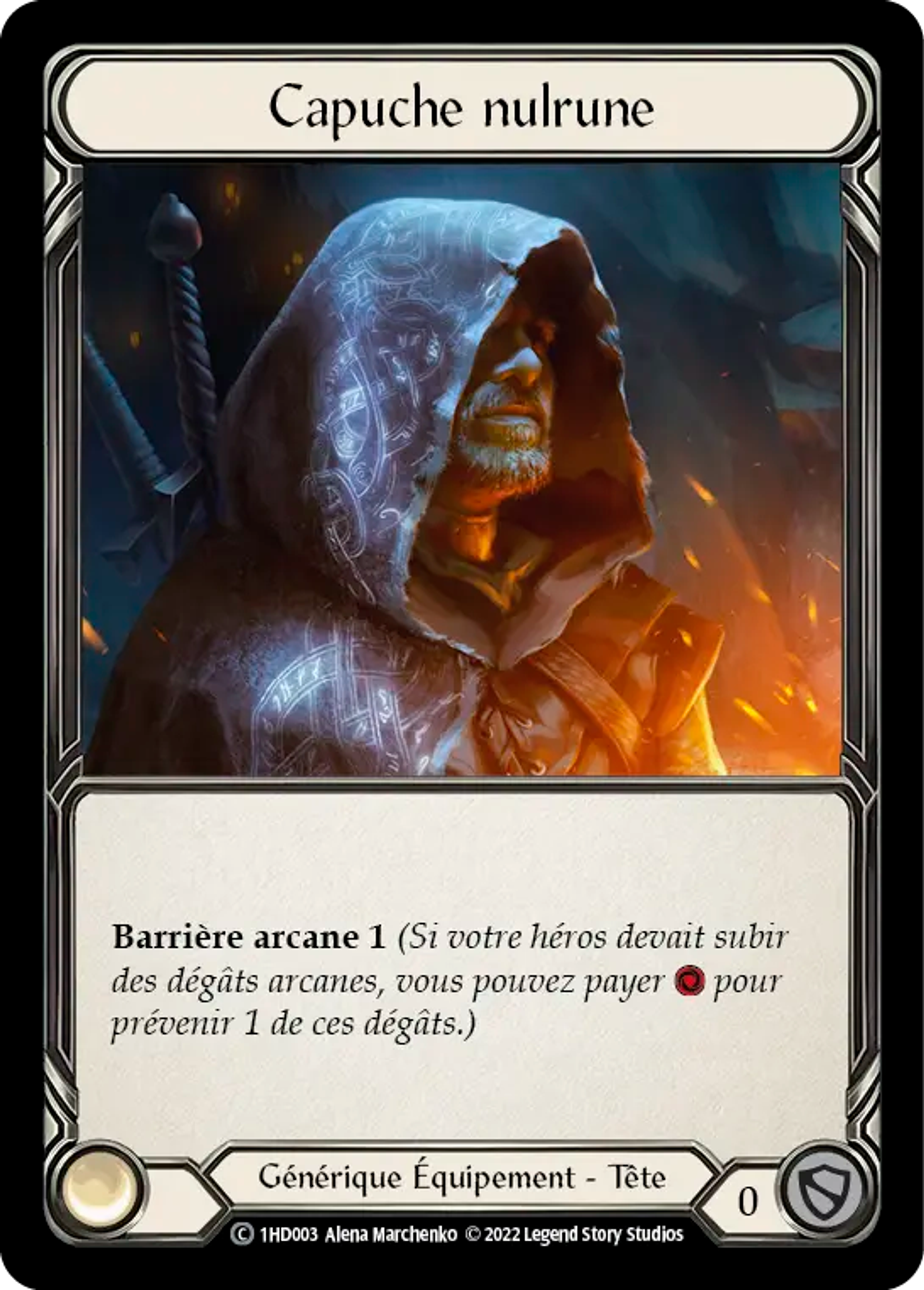 Capuche nulrune — Dash - Blitz Deck — Flesh and Blood