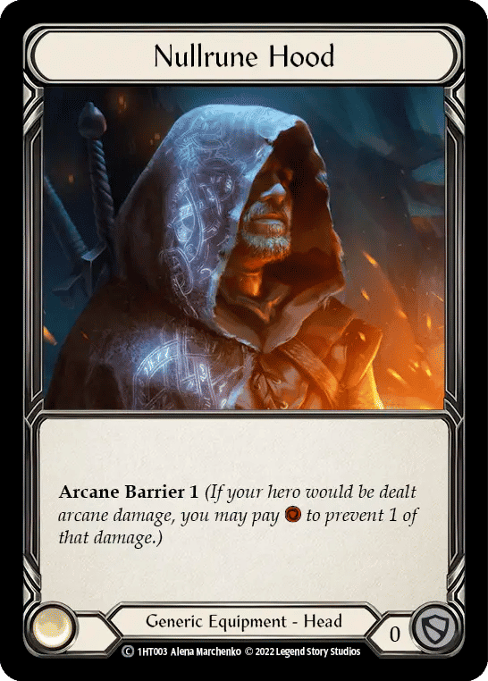 Nullrune Hood — Dorinthea - Blitz Deck — Flesh and Blood