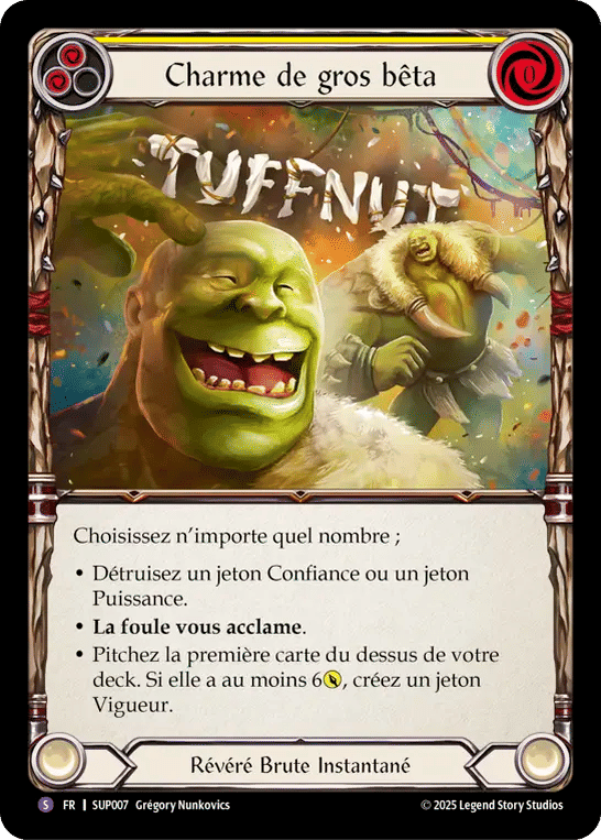 Charme de gros bêta — Super Slam — Flesh and Blood