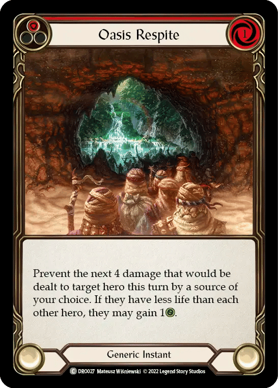 Oasis Respite (Red) — Dromai - Blitz Deck — Flesh and Blood