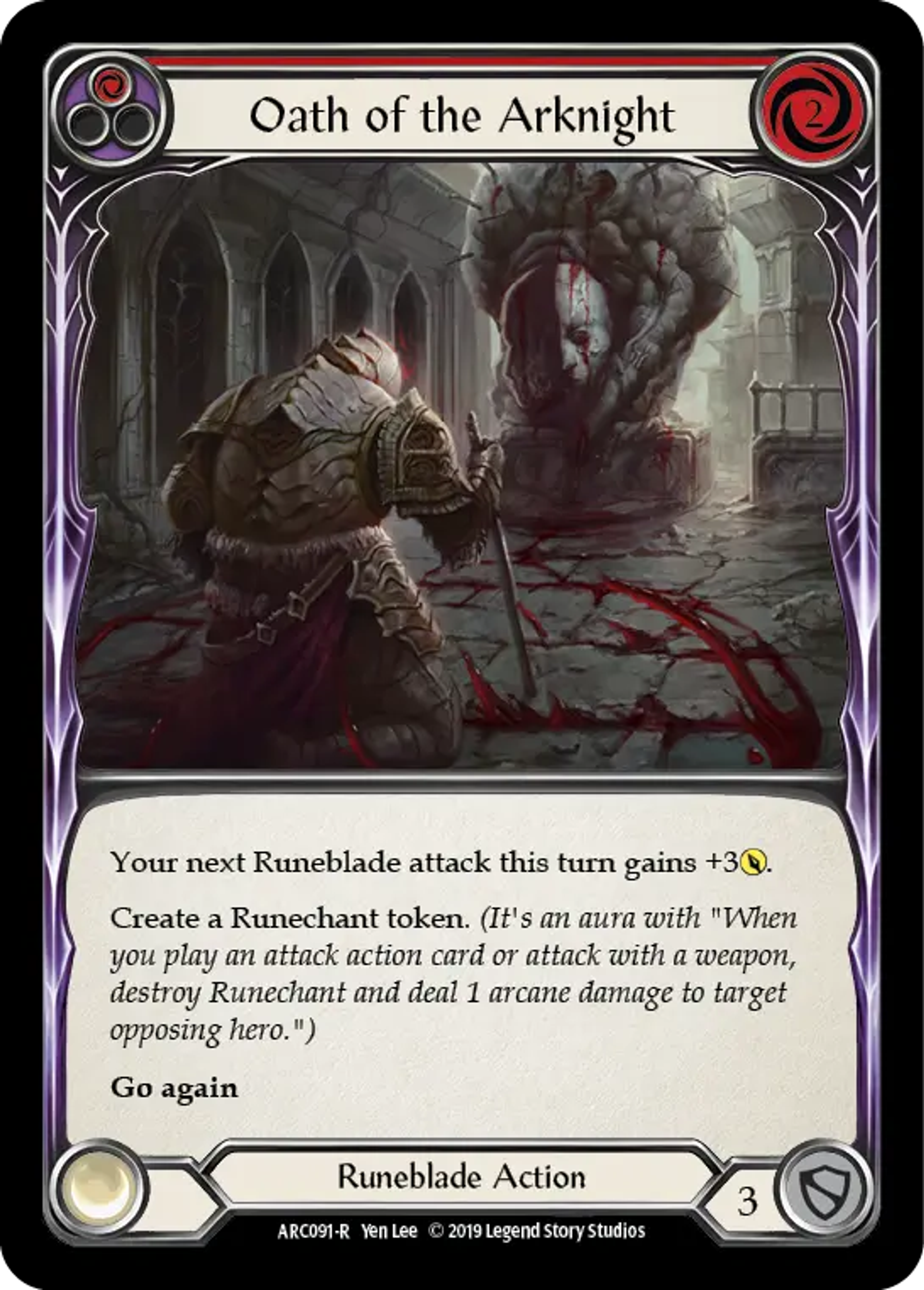 Oath of the Arknight (Red) — Arcane Rising — Flesh and Blood