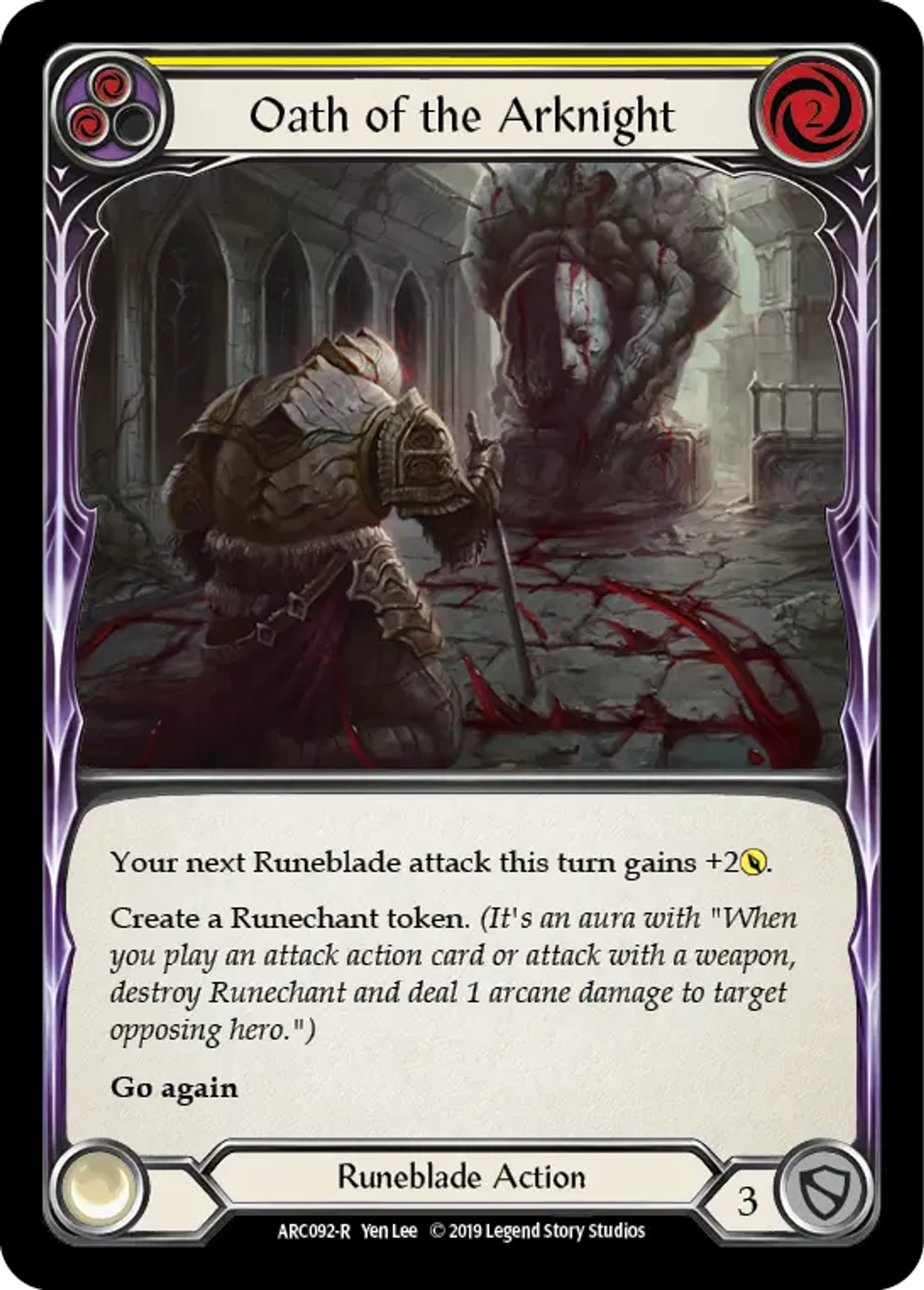 Oath of the Arknight (Yellow) — Arcane Rising — Flesh and Blood