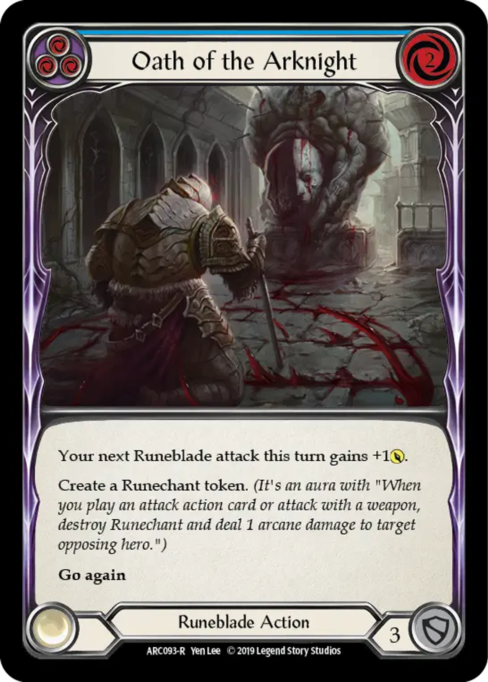 Oath of the Arknight (Blue) — Arcane Rising — Flesh and Blood