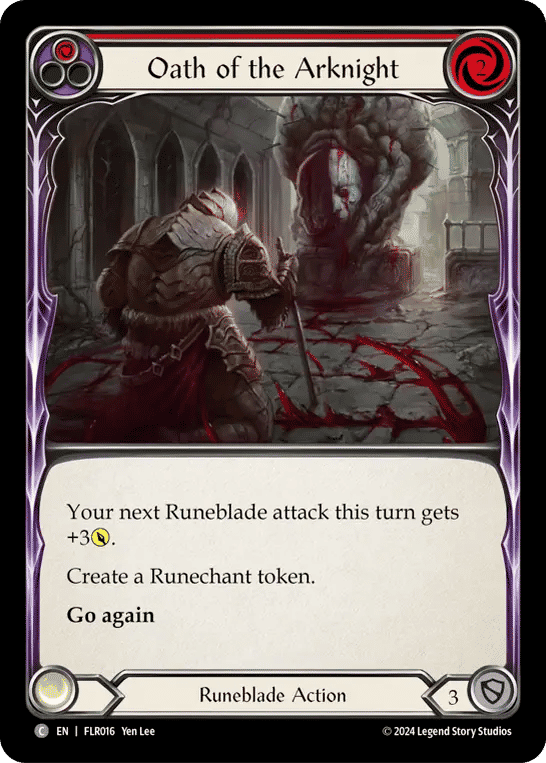 Oath of the Arknight (Red) — Rosetta Blitz Deck - Florian — Flesh and Blood