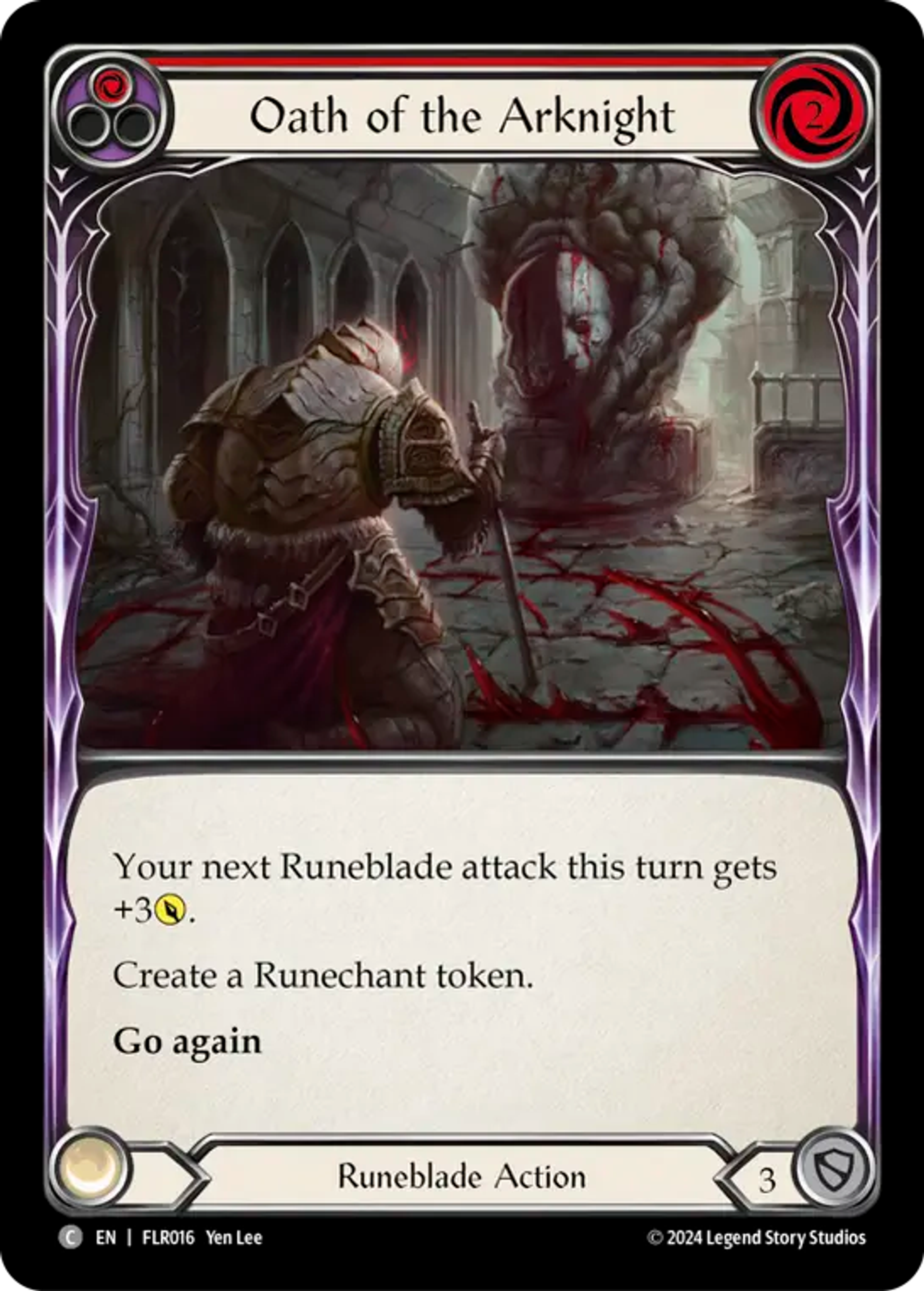 Oath of the Arknight (Red) — Rosetta Blitz Deck - Florian — Flesh and Blood