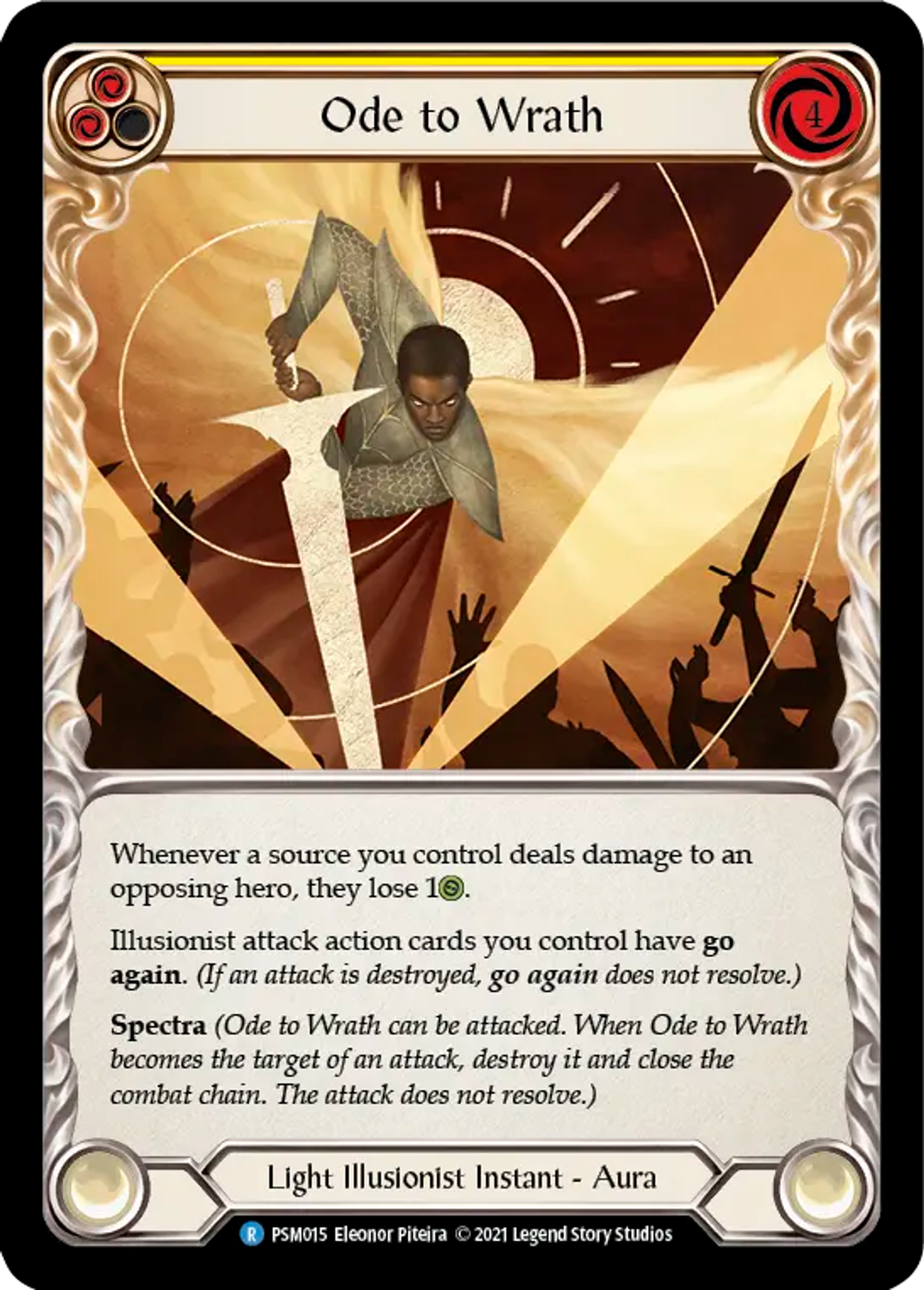 Ode to Wrath (Yellow) — Prism - Blitz Deck — Flesh and Blood