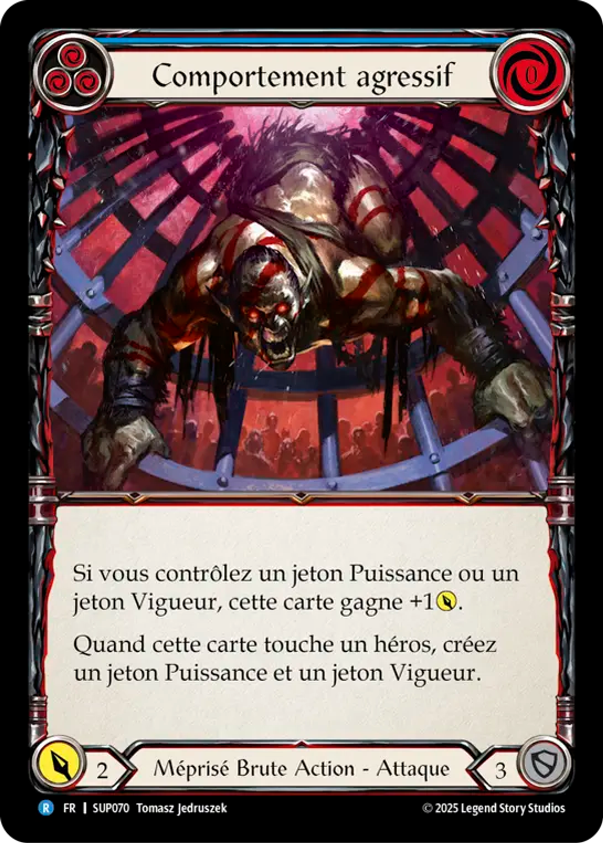 Comportement agressif — Super Slam — Flesh and Blood
