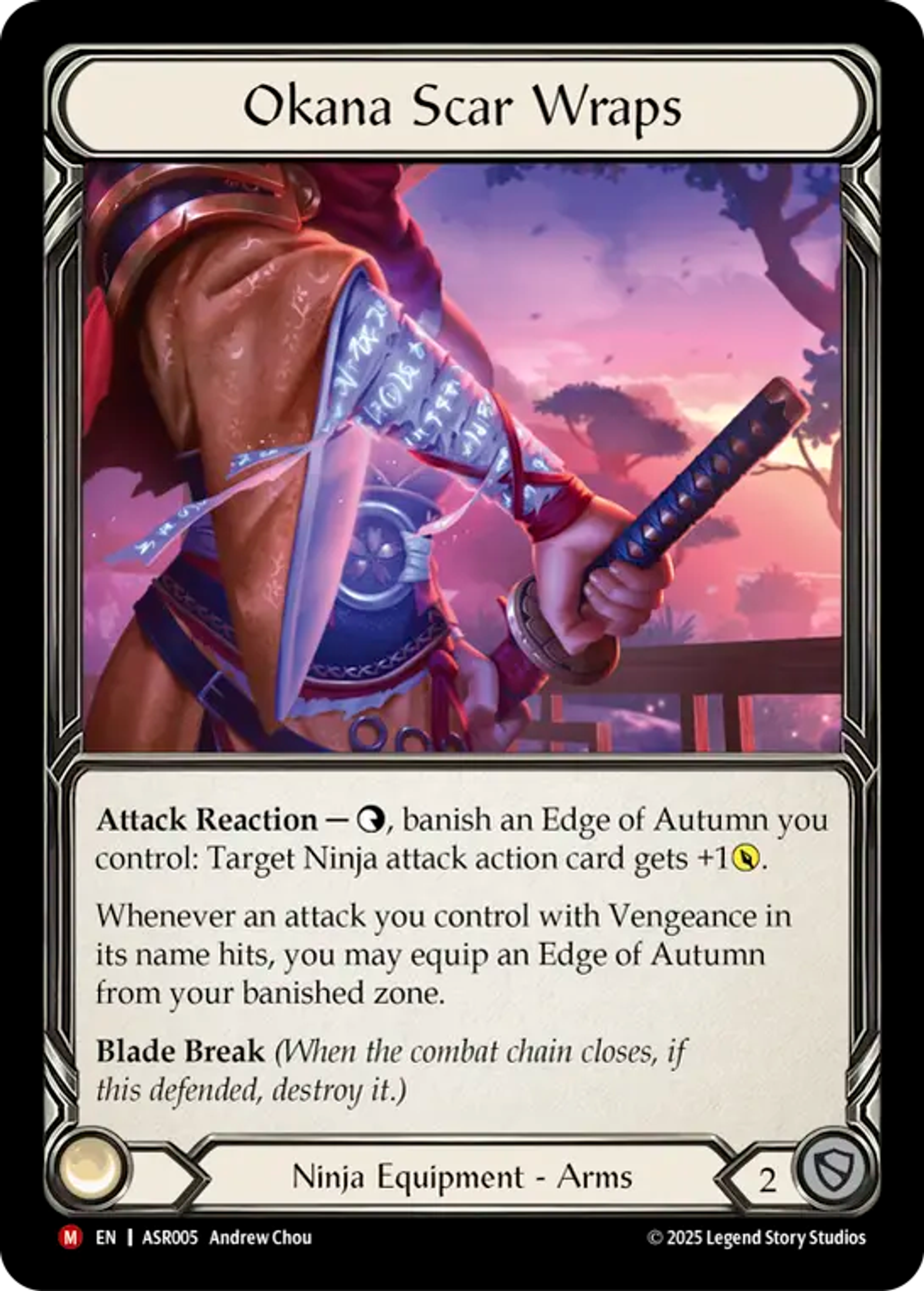 Okana Scar Wraps — Armory Deck - Ira, Scarlet Revenger — Flesh and Blood