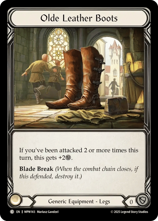 Olde Leather Boots — Mastery Pack Warrior — Flesh and Blood