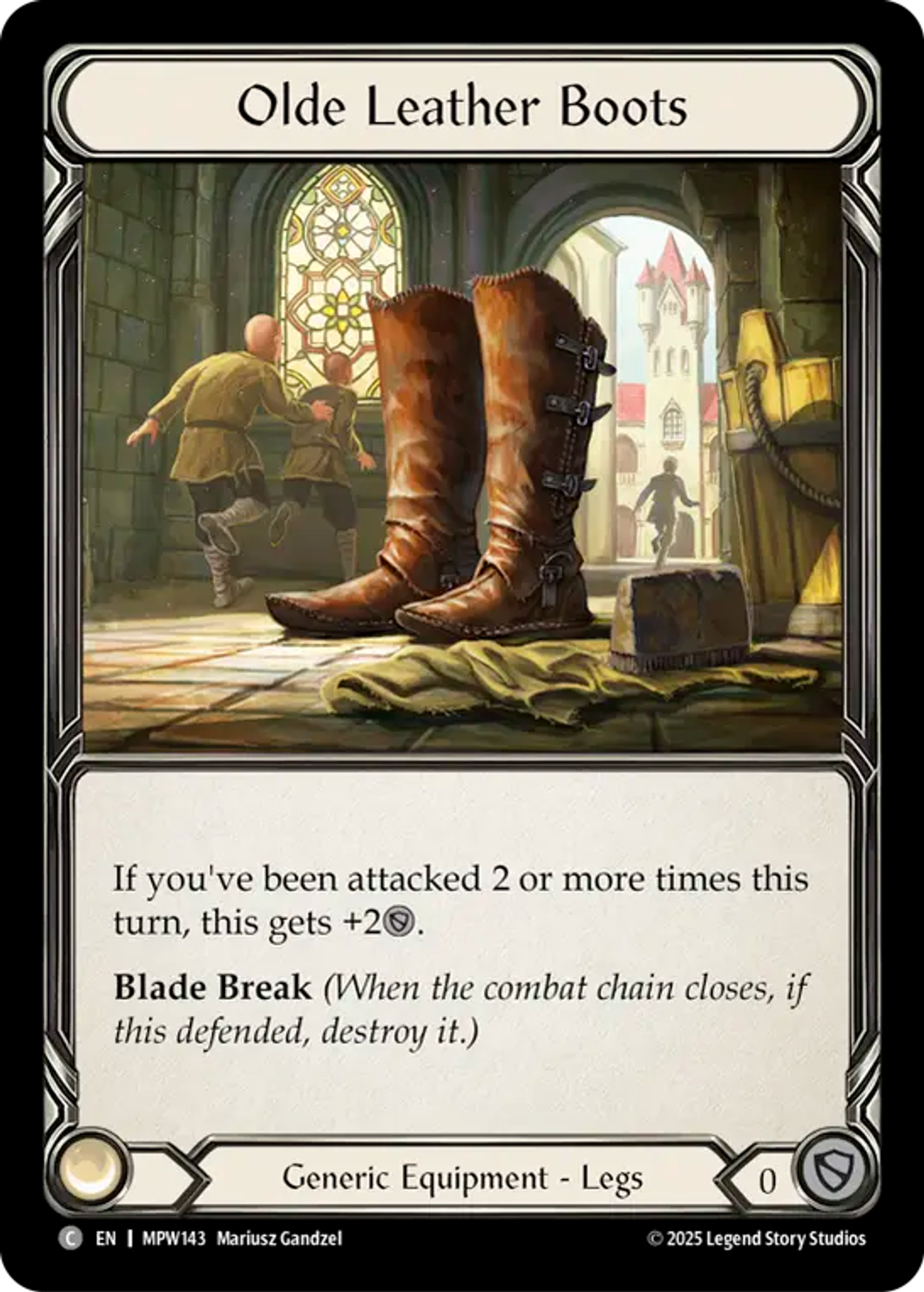 Olde Leather Boots — Mastery Pack Warrior — Flesh and Blood