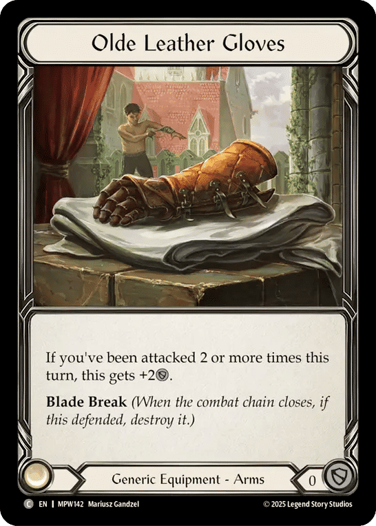 Olde Leather Gloves — Mastery Pack Warrior — Flesh and Blood