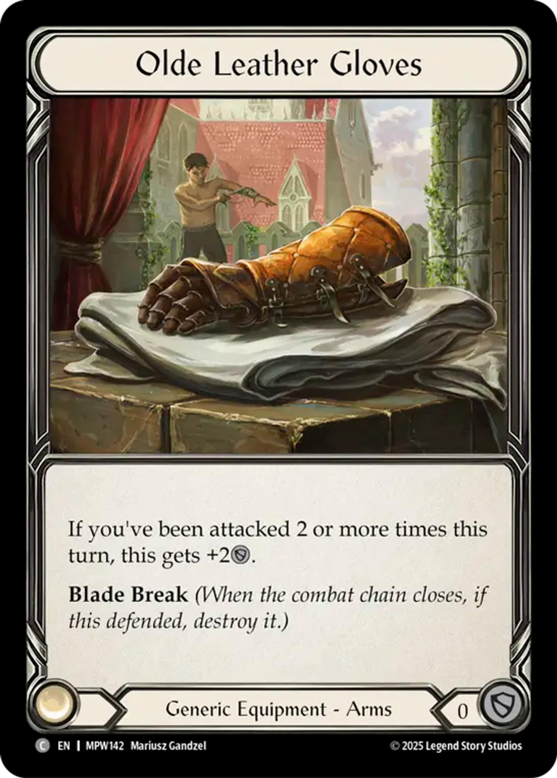Olde Leather Gloves — Mastery Pack Warrior — Flesh and Blood