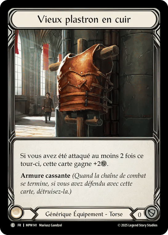 Vieux plastron en cuir — Mastery Pack Warrior — Flesh and Blood