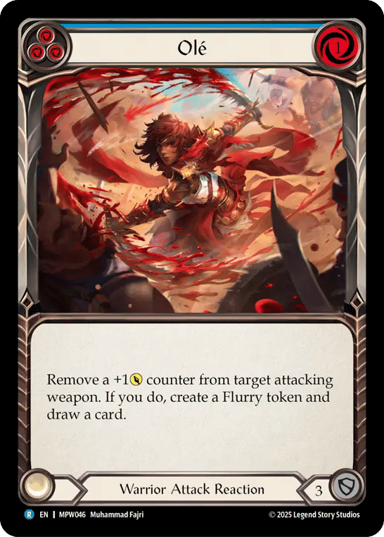 Olé (Blue) — Mastery Pack Warrior — Flesh and Blood