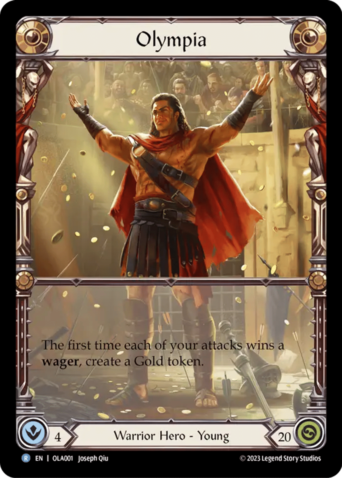 Olympia from Olympia - Heavy Hitters Blitz Deck - Flesh and Blood