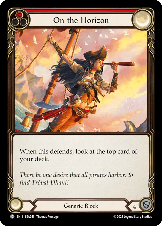 On the Horizon (Red) — High Seas — Flesh and Blood