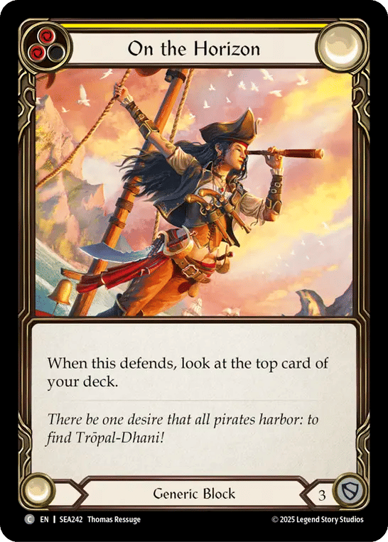 On the Horizon (Yellow) — High Seas — Flesh and Blood