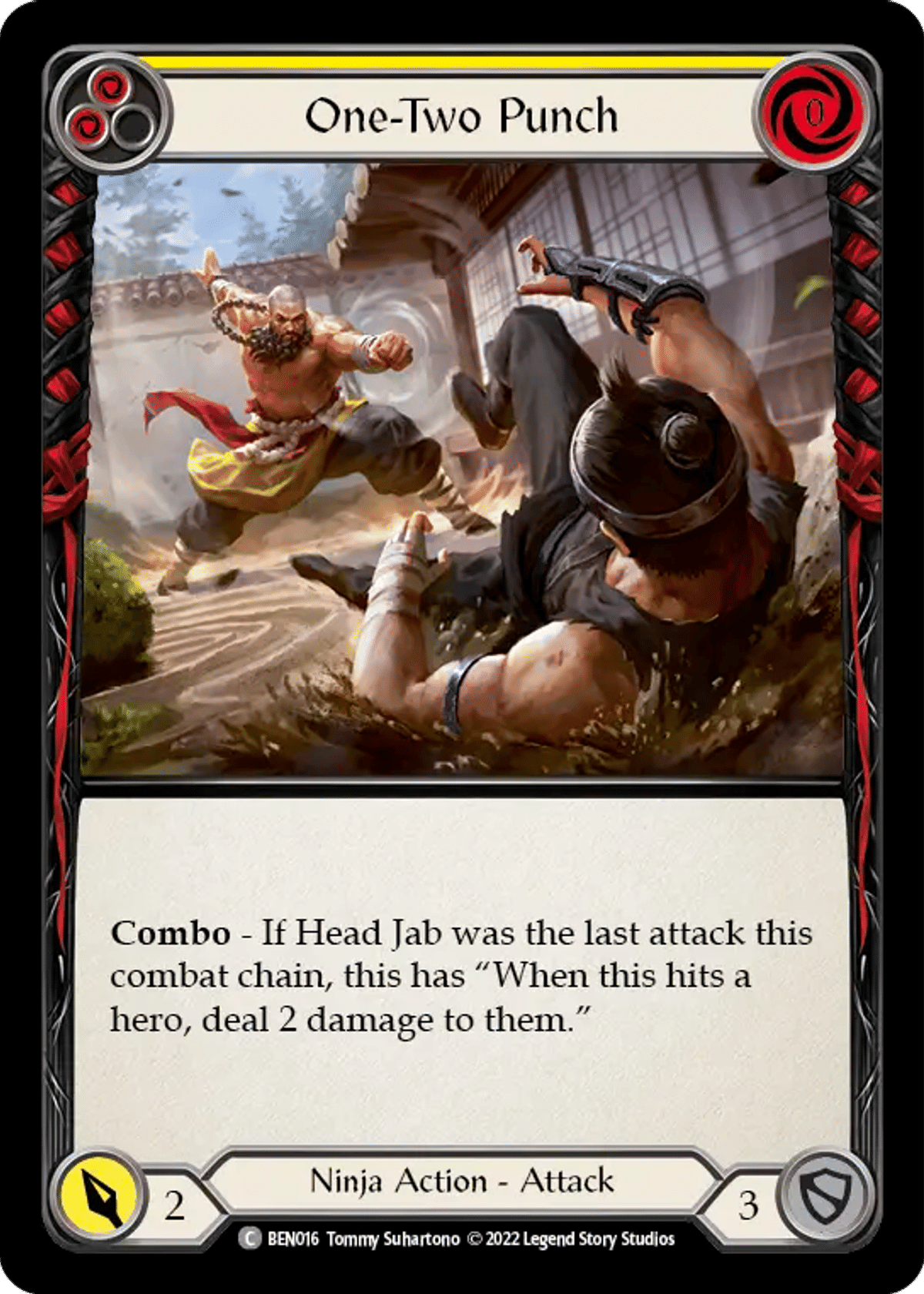 One-Two Punch (Yellow) from Benji - Blitz Deck - Flesh and Blood