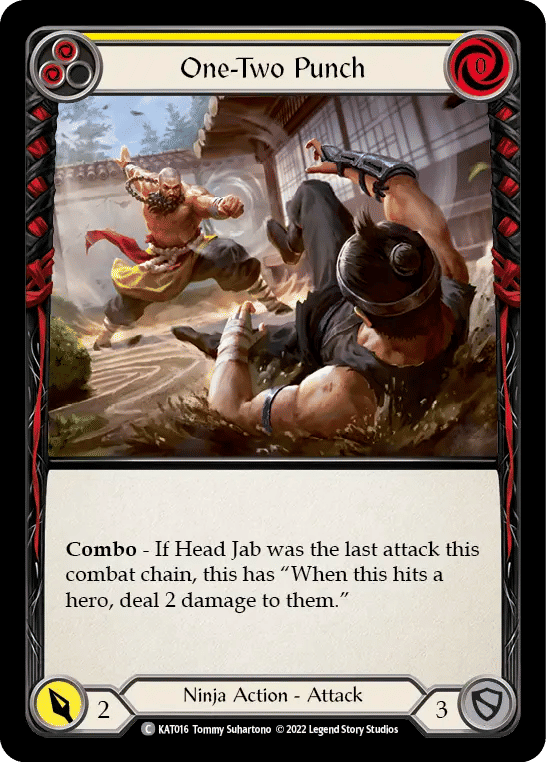 One-Two Punch (Yellow) — Katsu - Blitz Deck — Flesh and Blood