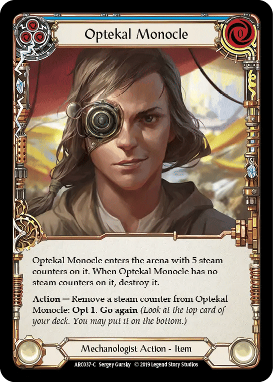 Optekal Monocle (Blue) — Arcane Rising — Flesh and Blood