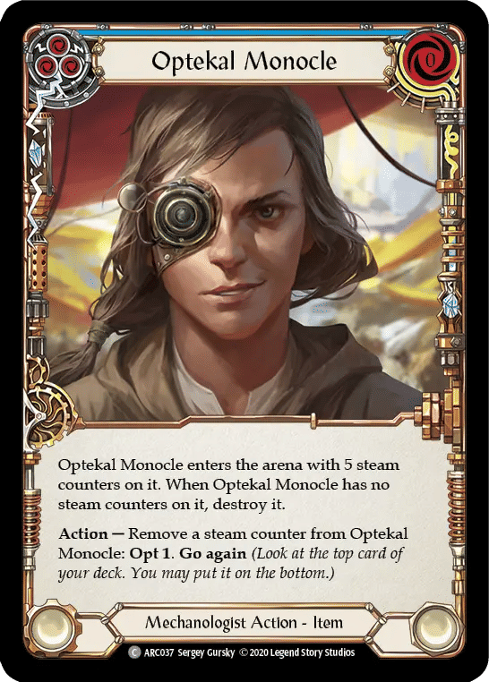 Optekal Monocle (Blue) — Arcane Rising - Unlimited — Flesh and Blood