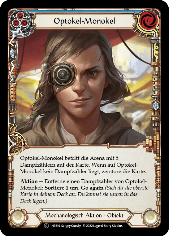 Optekal Monocle (Blue) — History Pack 1 - Black Label — Flesh and Blood