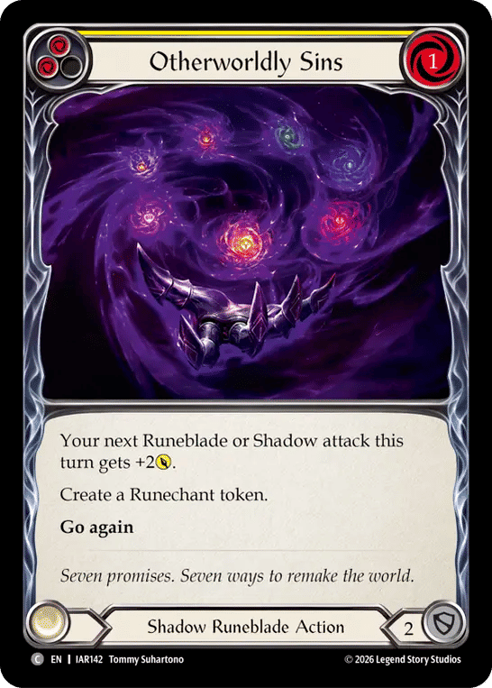 Otherworldly Sins (Yellow) — Usurp the Shadow Throne — Flesh and Blood