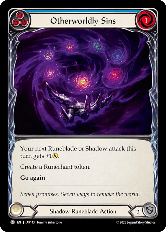 Otherworldly Sins (Blue) — Usurp the Shadow Throne — Flesh and Blood
