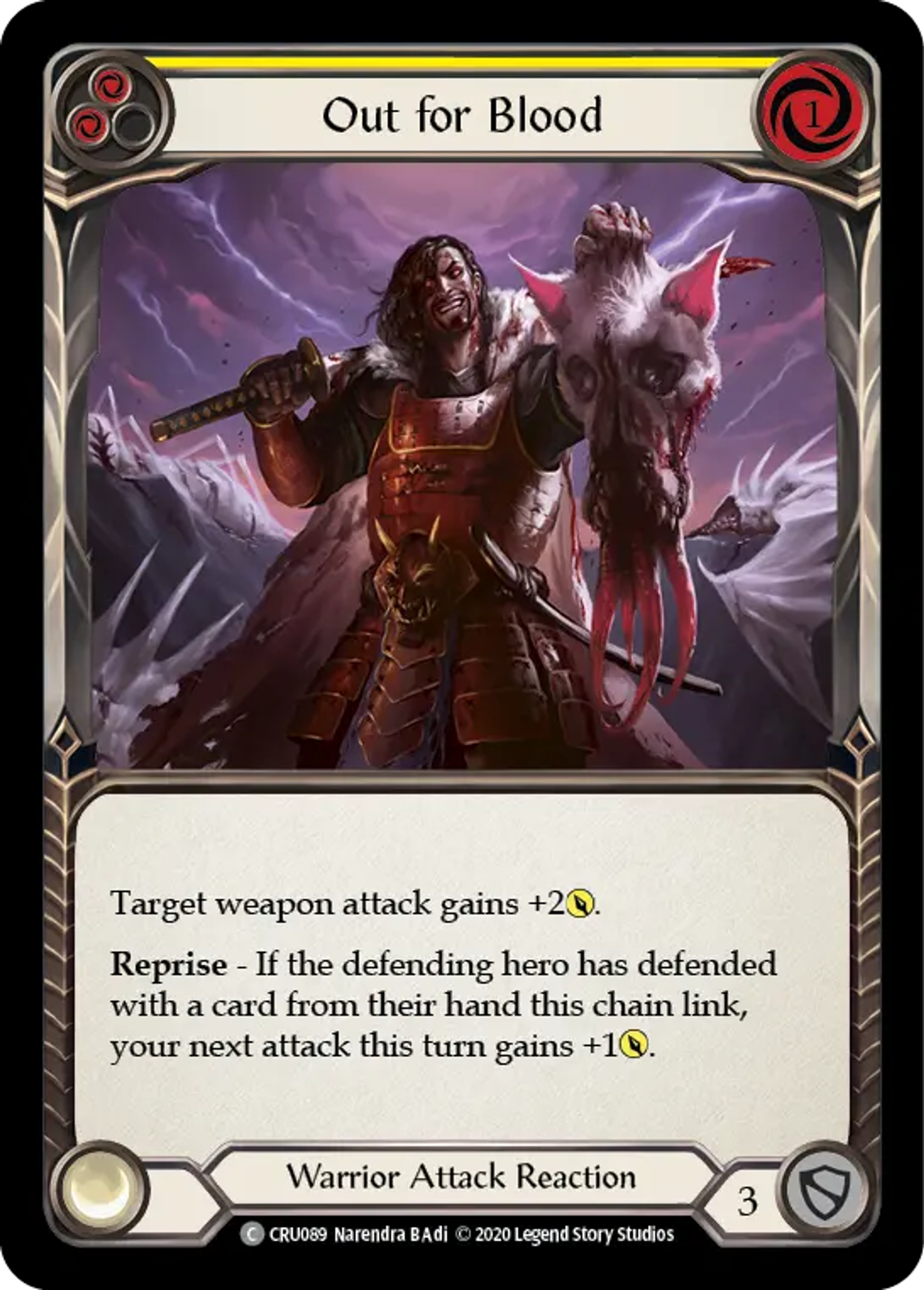 Out for Blood (Yellow) — Crucible of War — Flesh and Blood