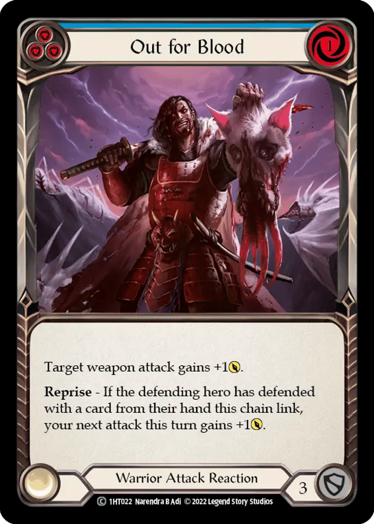 Out for Blood (Blue) from Dorinthea - Blitz Deck - Flesh and Blood