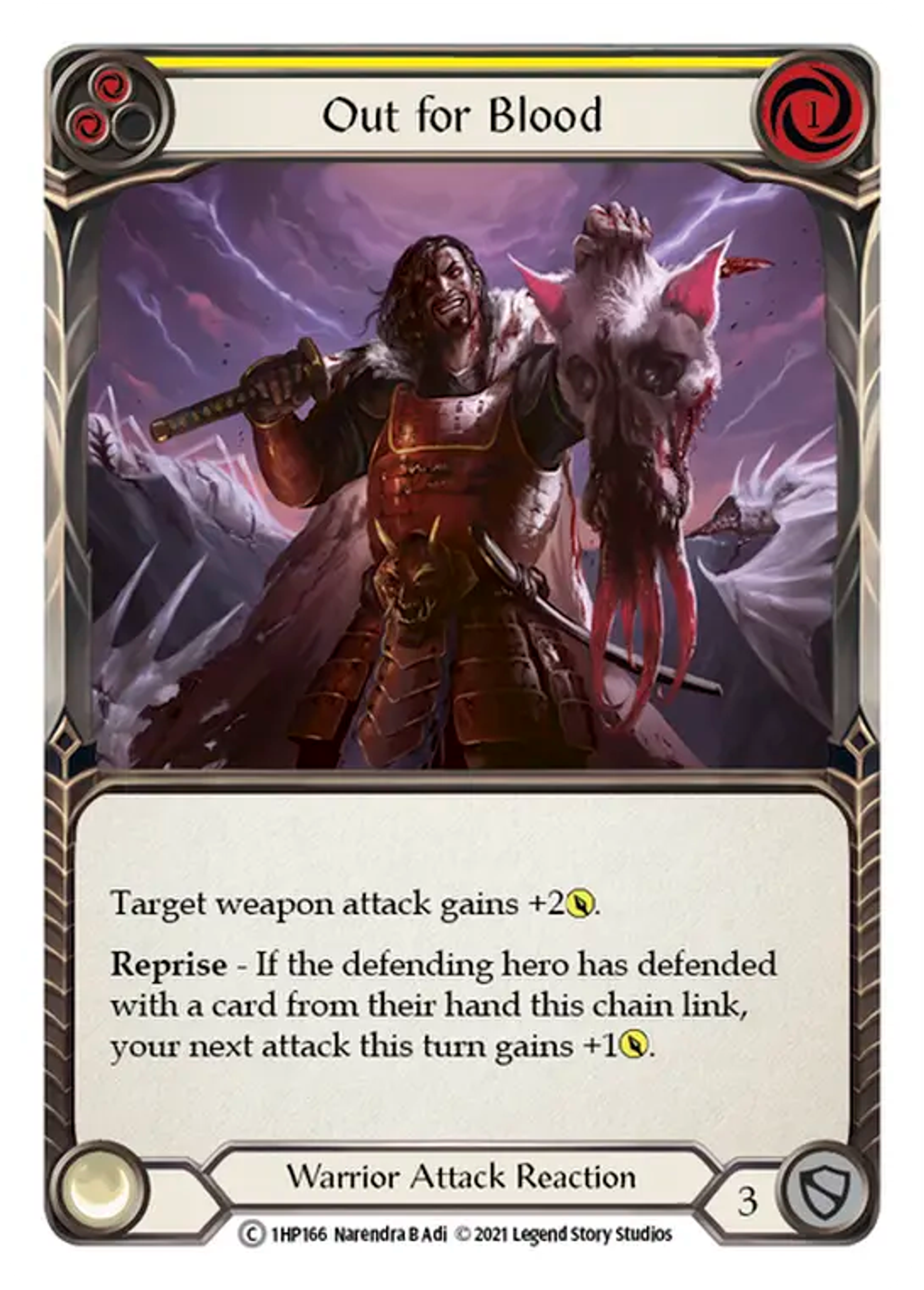 Out for Blood (Yellow) — History Pack 1 — Flesh and Blood