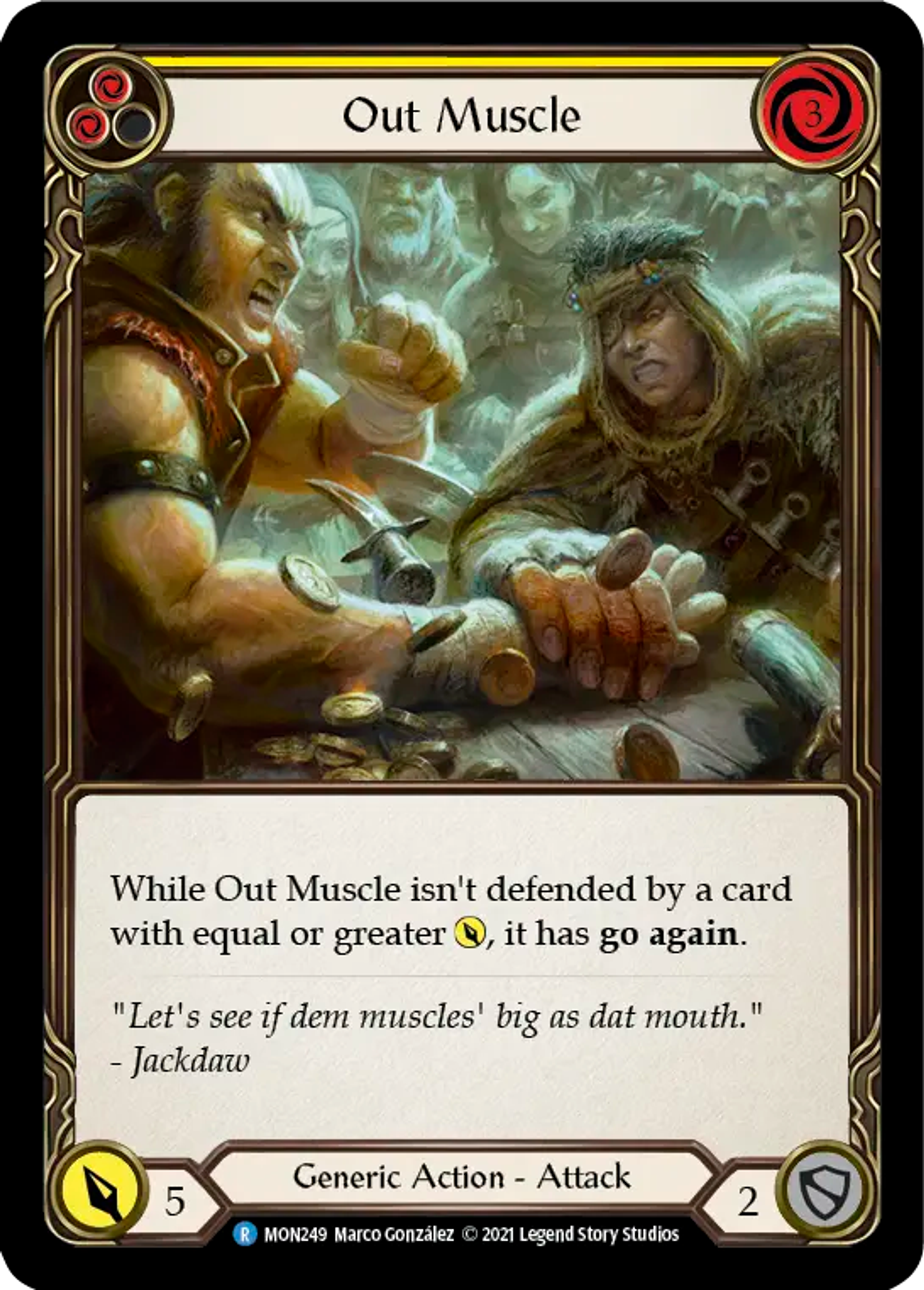 Out Muscle (Yellow) — Monarch — Flesh and Blood