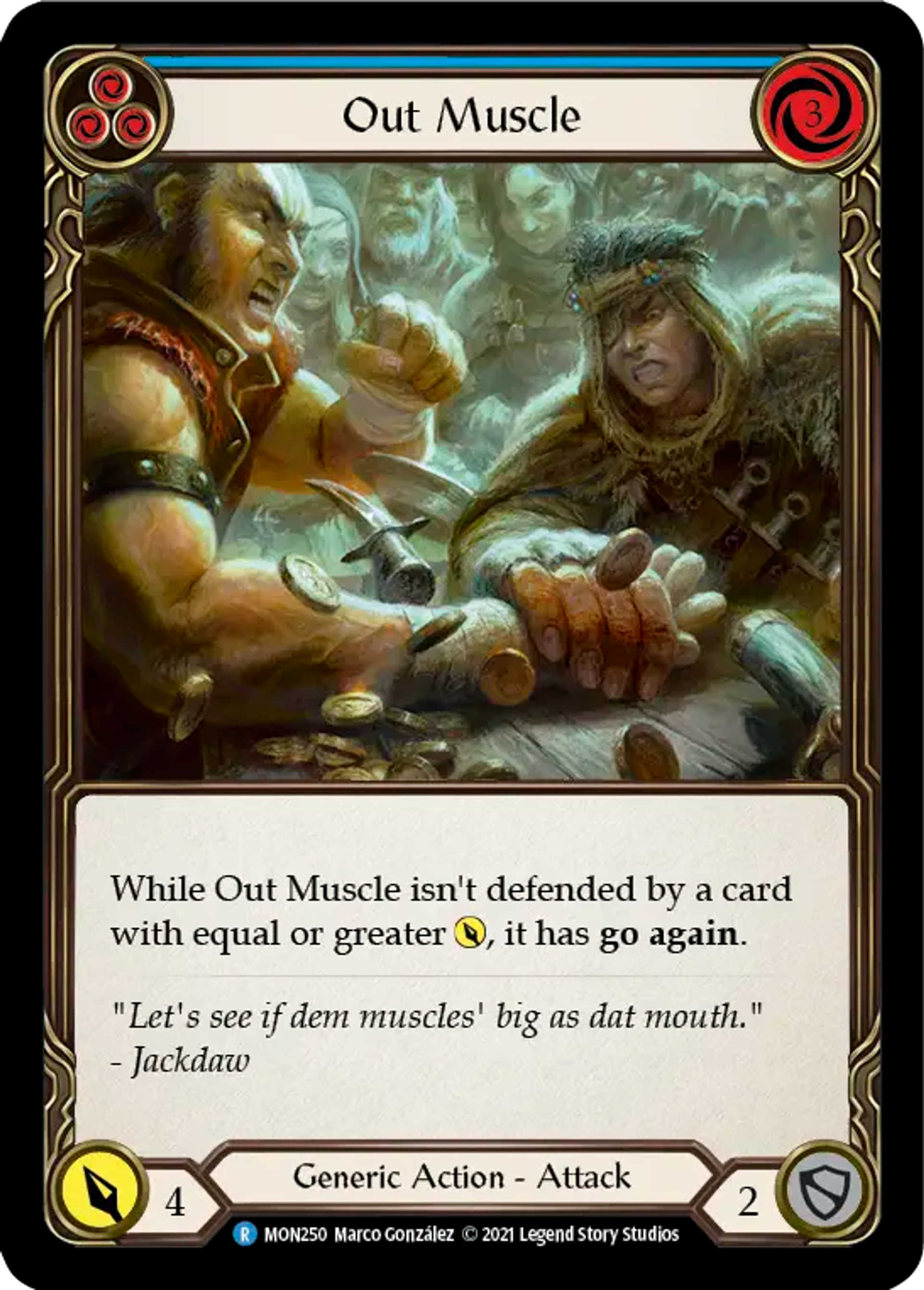 Out Muscle (Blue) — Monarch — Flesh and Blood