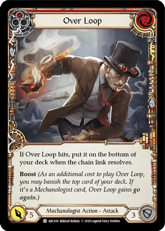 Over Loop (Red) — Arcane Rising - Unlimited — Flesh and Blood