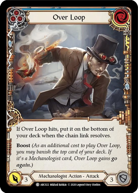 Over Loop (Blue) — Arcane Rising - Unlimited — Flesh and Blood