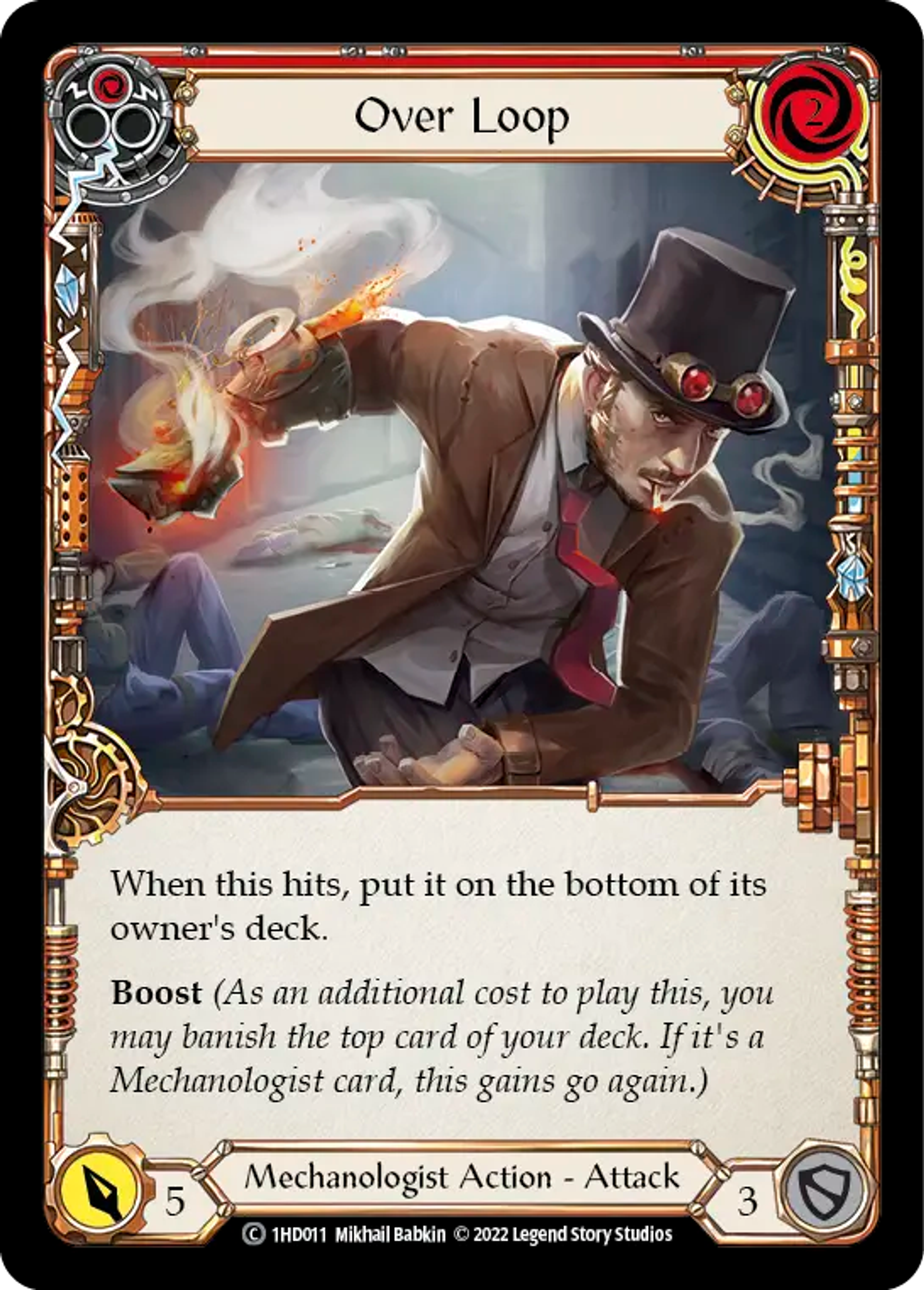 Over Loop (Red) — Dash - Blitz Deck — Flesh and Blood