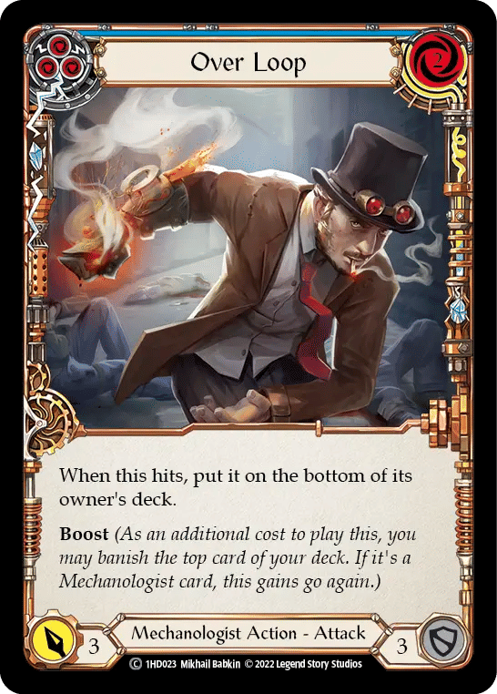 Over Loop (Blue) — Dash - Blitz Deck — Flesh and Blood