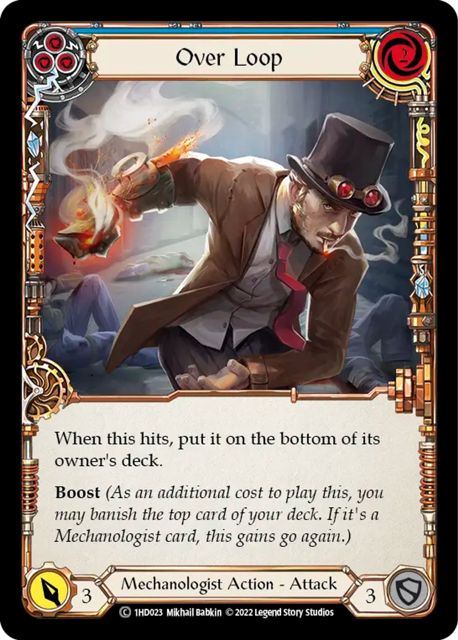 Over Loop (Blue) — Dash - Blitz Deck — Flesh and Blood