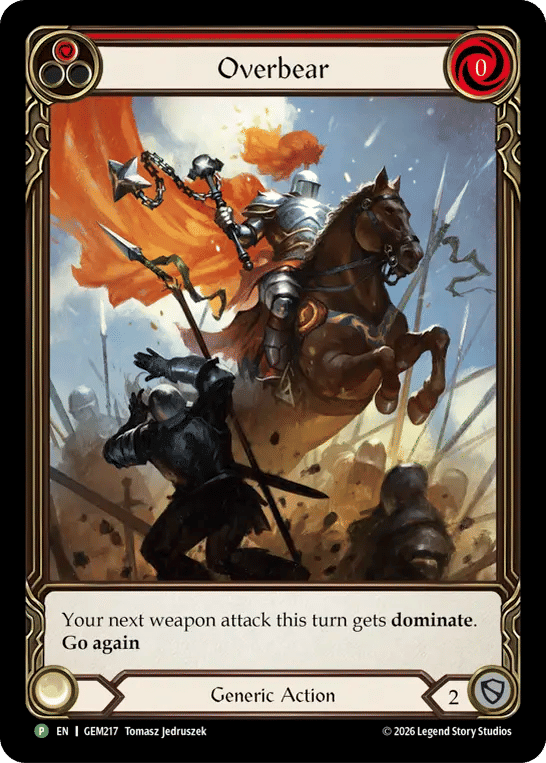 Overbear — GEM - Pack 6 — Flesh and Blood