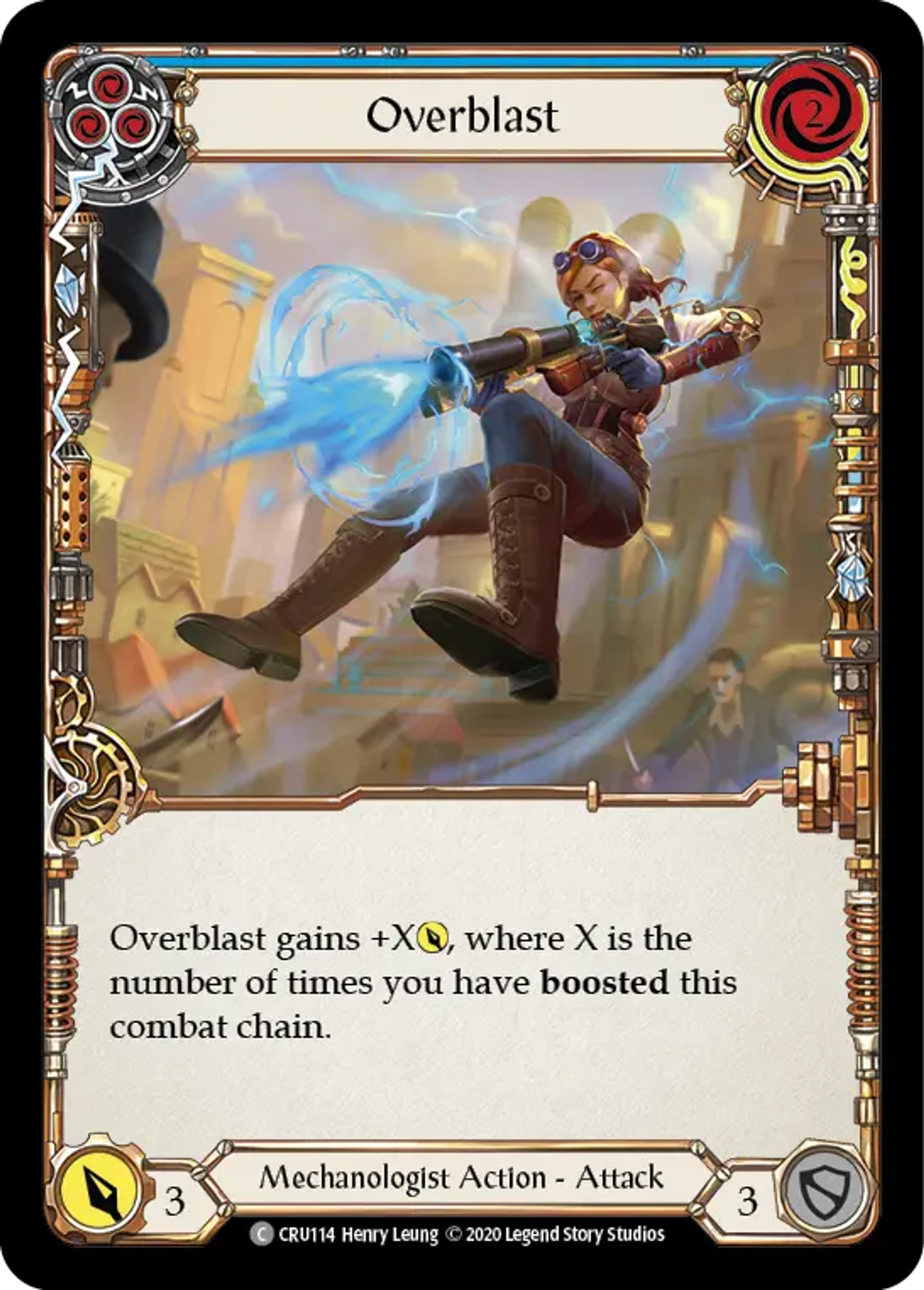 Overblast (Blue) — Crucible of War — Flesh and Blood