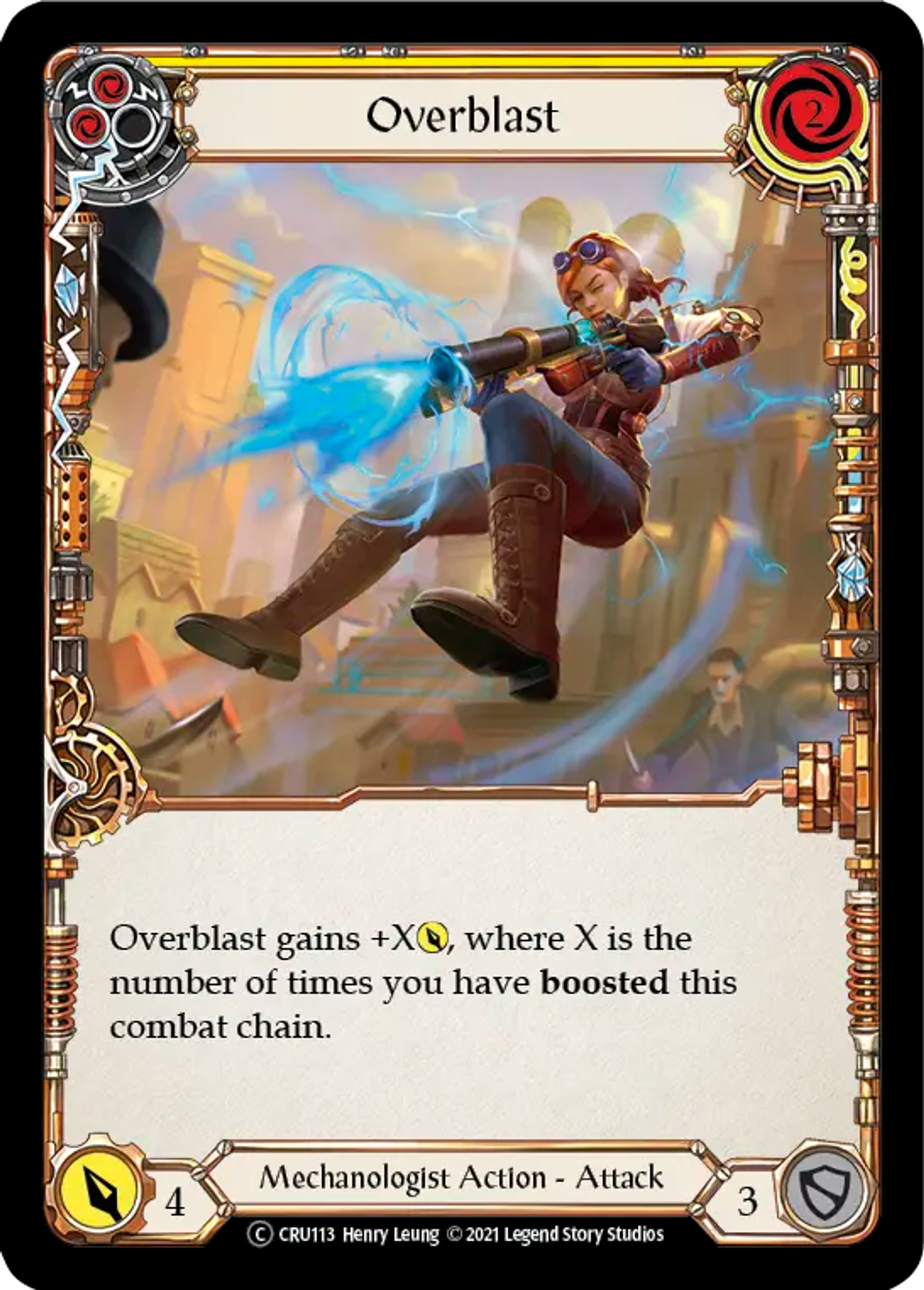 Overblast (Yellow) — Crucible of War - Unlimited — Flesh and Blood