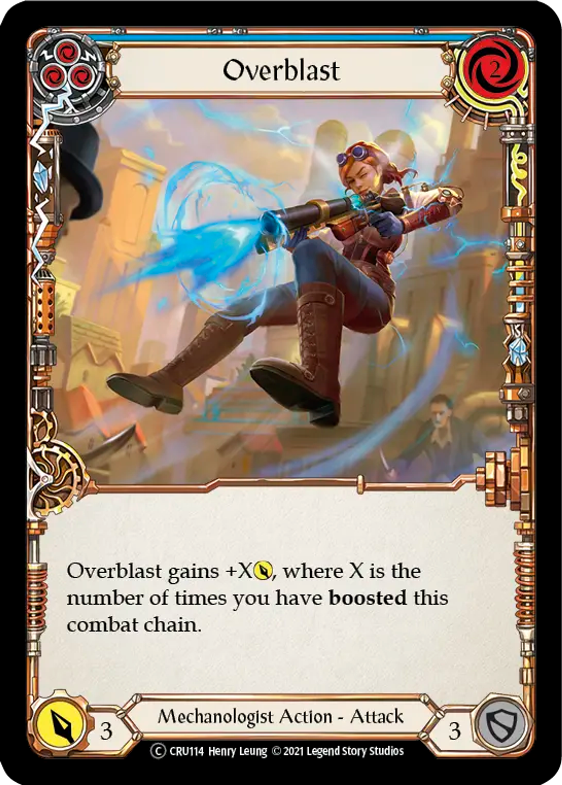 Overblast (Blue) — Crucible of War - Unlimited — Flesh and Blood