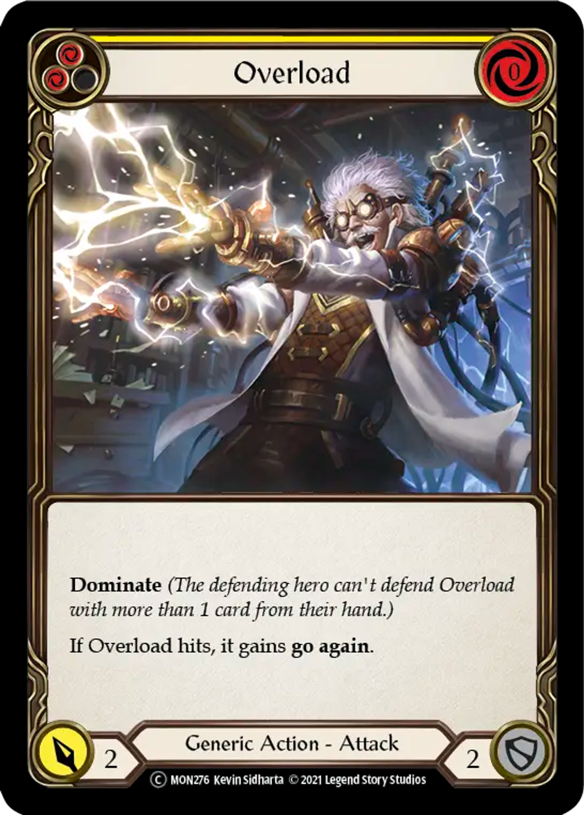 Overload (Yellow) — Monarch - Unlimited — Flesh and Blood